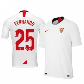 Youth Fernando Sevilla 19-20 Home White Short Sleeve Jersey