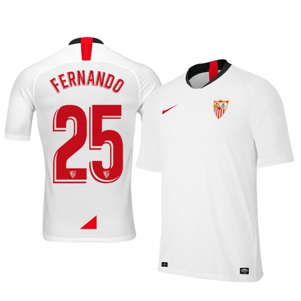 Youth Fernando Sevilla 19-20 Home White Short Sleeve Jersey