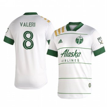 Portland Timbers Diego Valeri Men's White Secondary Short Sleeve Jersey 2020