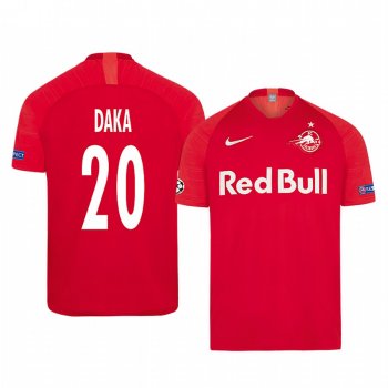 Patson Daka Red Bull Salzburg European Home Red Short Sleeve Jersey