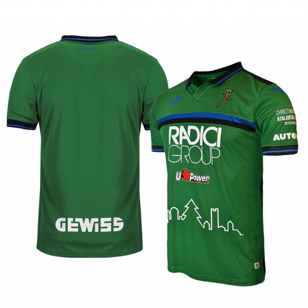 Youth Atalanta 19-20 Christmas Edition Green Short Sleeve Jersey