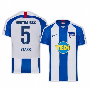 Defender Hertha BSC Niklas Stark Men's Home Jersey 19-20