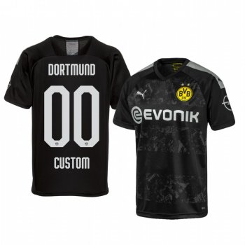 Borussia Dortmund Custom Black Away Jersey 19-20 Men's