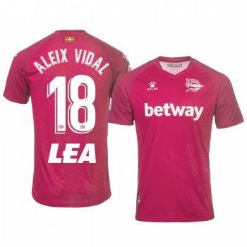 Deportivo Alaves Aleix Vidal Away Short Sleeve Jersey 19-20