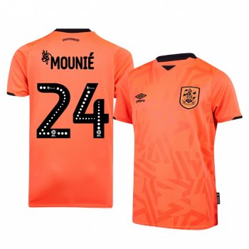 Huddersfield Town Steve Mounie 19-20 Third Men's Orange Short Sleeve Jersey