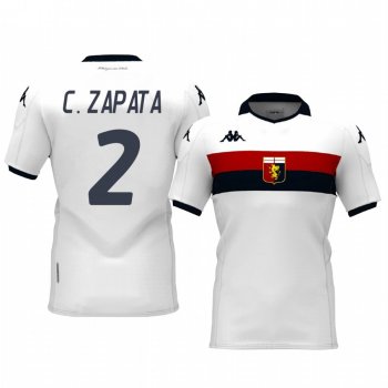 Cristián Zapata Genoa 19-20 Away Short Sleeve Jersey