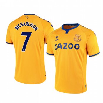 Richarlison Everton 2020-21 Away Men's Yellow Short Sleeve Jersey