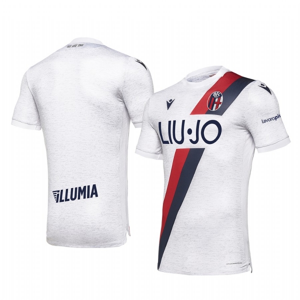 Bologna Men's White Away Short Sleeve Jersey 19-20