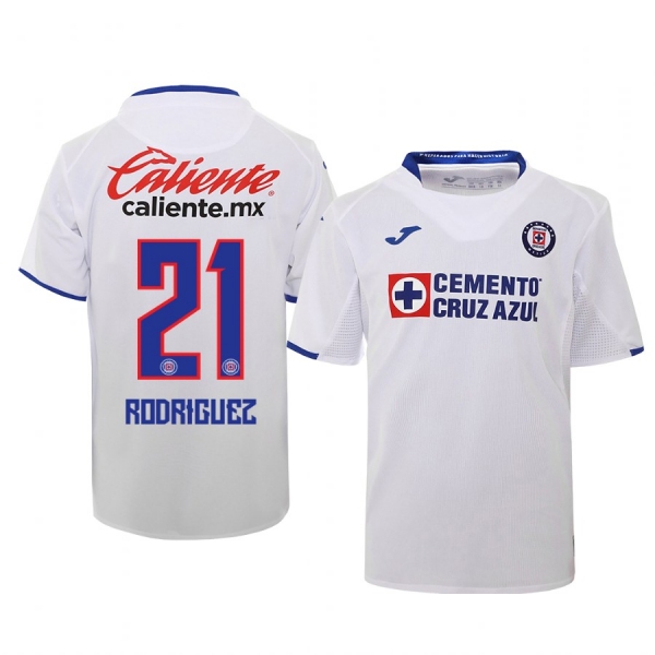 Youth Jonathan Rodriguez Cruz Azul 19-20 White Away Official Jersey