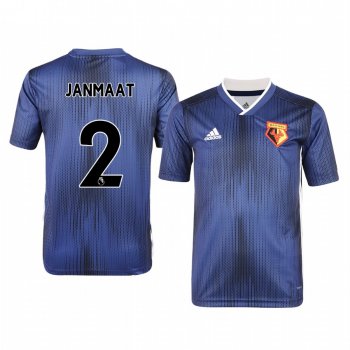 Youth Daryl Janmaat Watford Away Short Sleeve Jersey 19-20