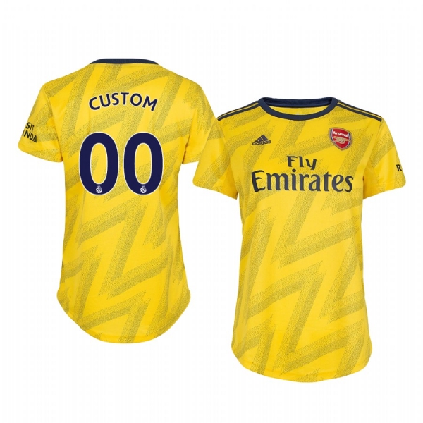 Custom Arsenal Away Women's Short Sleeve Jersey 19-20