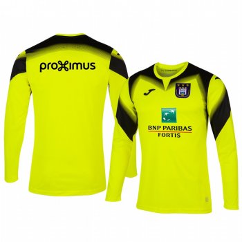 Anderlecht 19-20 Goalkeeper Men's Yellow Long Sleeve Jersey