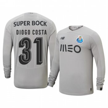 Porto Diogo Costa Gray Goalkeeper Away Jersey 19-20 Men's