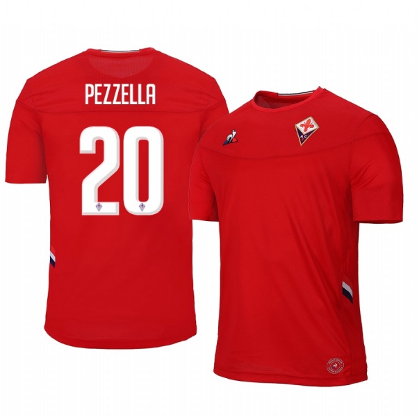 Germán Pezzella Fiorentina 19-20 Away Short Sleeve Jersey