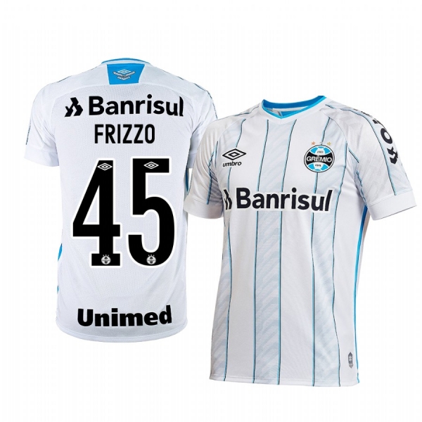 Gremio Frizzo 2020-21 Away Men's White Short Sleeve Jersey