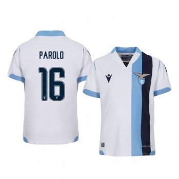 Youth Marco Parolo Lazio 19-20 Away White Short Sleeve Jersey