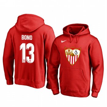 Bono Sevilla Red Team Logo Pullover Hoodie