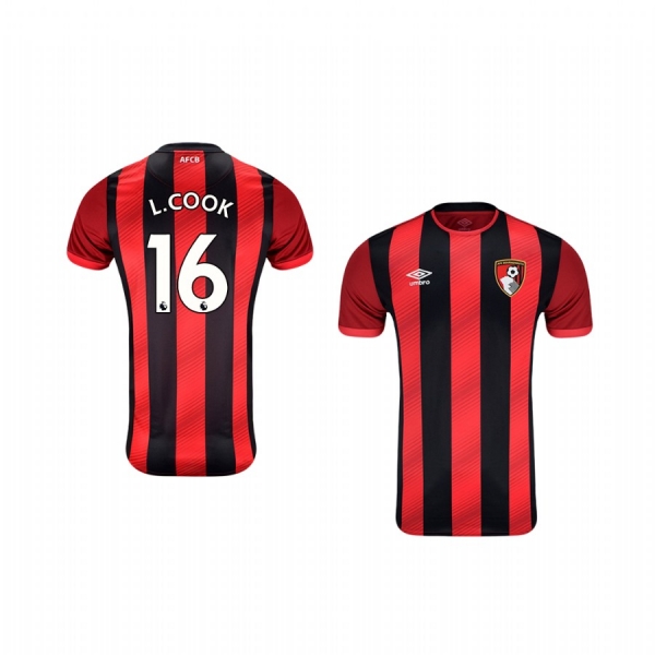 Youth Lewis Cook AFC Bournemouth Home Short Sleeve Jersey 19-20