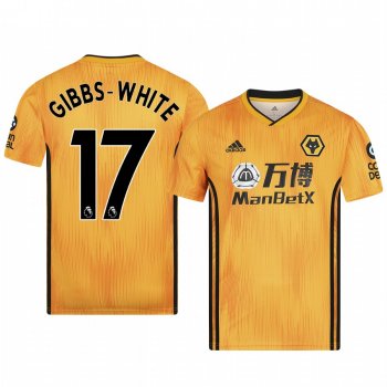 Men's Morgan Gibbs-White Wolverhampton Wanderers Home Authentic Jersey 19-20