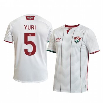 Fluminense Yuri 2020 Away Men's White Short Sleeve Jersey