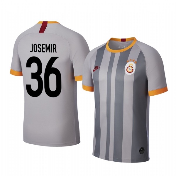 Marcelo Saracchi Galatasaray 19-20 Gray Third Men's Short Sleeve Jersey