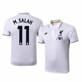 Mohamed Salah Liverpool Men's White Leisure Classic Polo