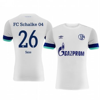 Schalke 04 Salif Sané White Away Jersey 19-20 Men's