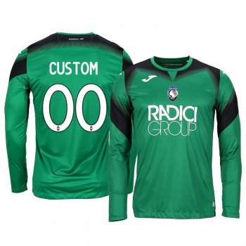 19-20 Atalanta Custom Green Goalkeeper Long Sleeve Jersey Men's