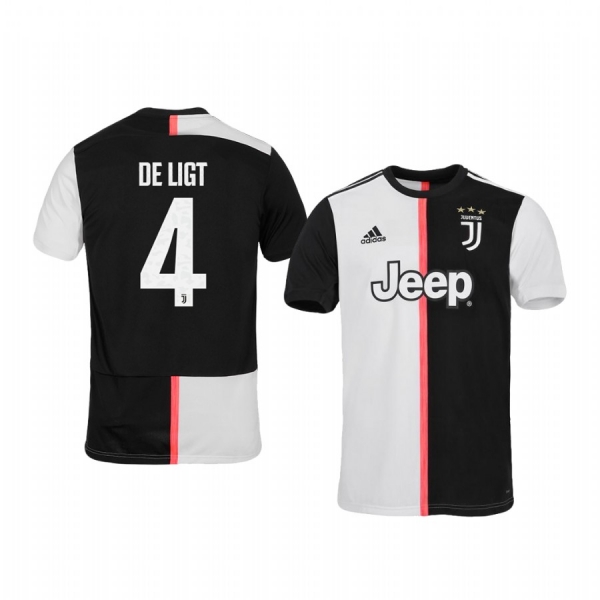 Youth Juventus Matthijs de Ligt 19-20 Home Short Sleeve Jersey