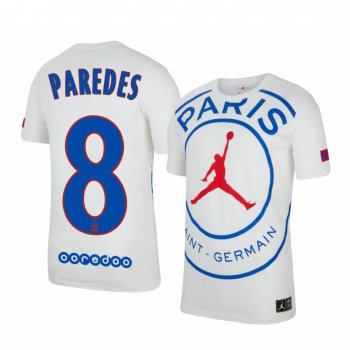 Paris Saint-Germain Leandro Paredes Men's White Game Jersey 2020-21