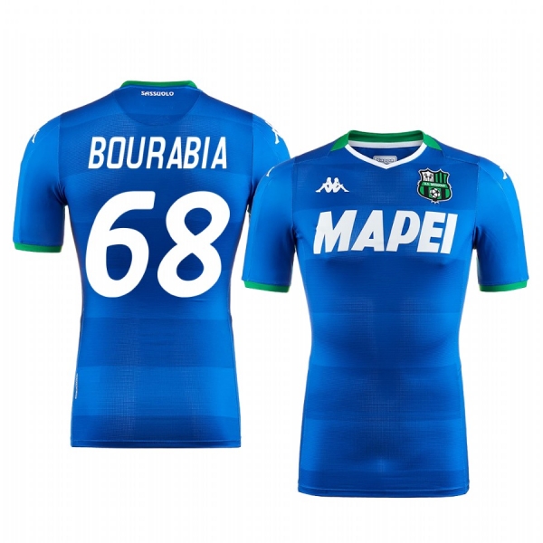 Mehdi Bourabia U.S. Sassuolo Calcio 2019-20 Blue Third Men's Short Sleeve Jersey