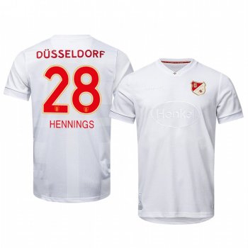 Fortuna Düsseldorf Rouwen Hennings 2020 125th Anniversary Men's White Short Sleeve Jersey