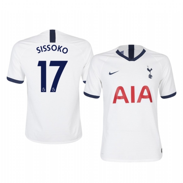 Men's Moussa Sissoko Tottenham Hotspur Home Short Sleeve Jersey 19-20