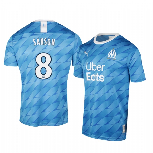 Olympique de Marseille Morgan Sanson Men's Away Jersey 19-20