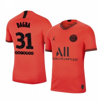 Paris Saint-Germain Colin Dagba Men's Away Jersey 19-20