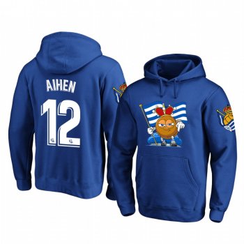 Aihen Munoz Real Sociedad Royal Team Logo Pullover Hoodie