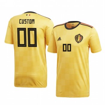 2018 World Cup Belgium Custom Men's Away Official Jersey