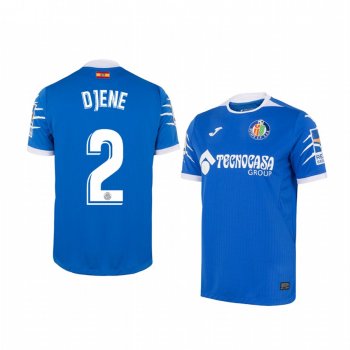 Youth Getafe Djene Dakonam Blue Home Short Sleeve Jersey 19-20