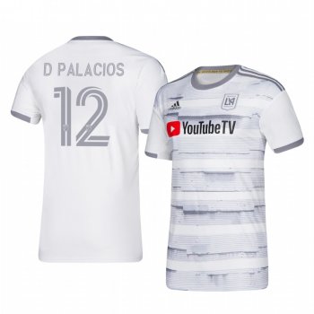 Diego Palacios Los Angeles FC 2020-21 Away Men's White Short Sleeve Jersey