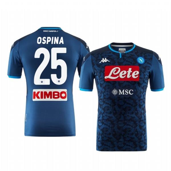 SSC Napoli David Ospina Men's 19-20 Goalkeeper Replica Short Sleeve Jersey