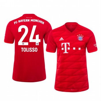 Midfielder Bayern Munich Corentin Tolisso Men's Home Jersey 19-20