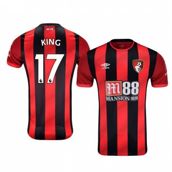 Men's Joshua King AFC Bournemouth Home Short Sleeve Jersey 19-20