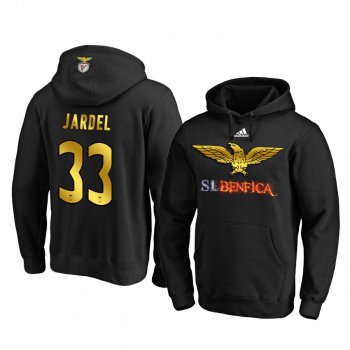 Jardel Benfica Black Gold Logo Pullover Hoodie