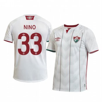 Fluminense Nino 2020 Away Men's White Short Sleeve Jersey