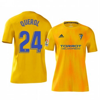 David Querol Cadiz CF Home Yellow Short Sleeve Jersey