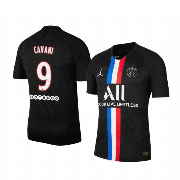 Edinson Cavani Paris Saint-Germain 19/20 Black Fourth official Jersey Men's