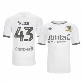 Youth Leeds United Mateusz Klich White Home Short Sleeve Jersey 19-20