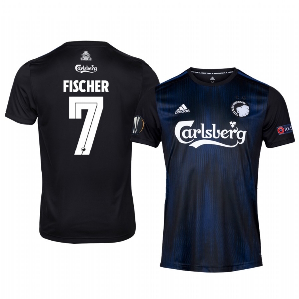 FC Copenhagen Viktor Fischer Men's 19-20 Away Replica Short Sleeve Jersey