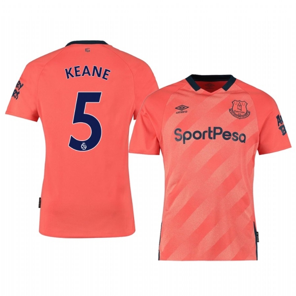 Michael Keane Everton Away Men's Short Sleeve Jersey 19-20