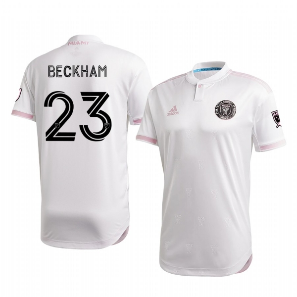 David Beckham Inter Miami White 2020 Primary Men's Authentic Short Sleeve Jersey